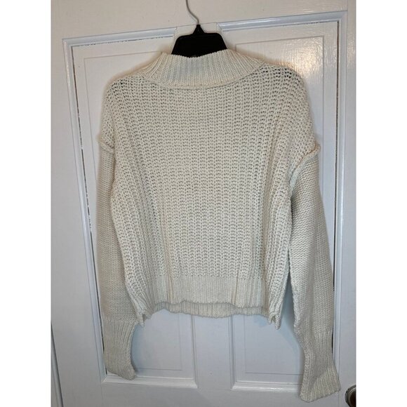Free People Cream Knit Sweater size XS EUC - Picture 4 of 4